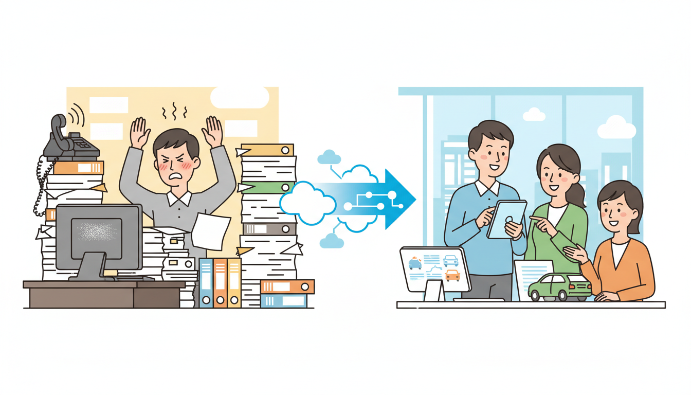 車屋 クラウド導入 働きがい - 1