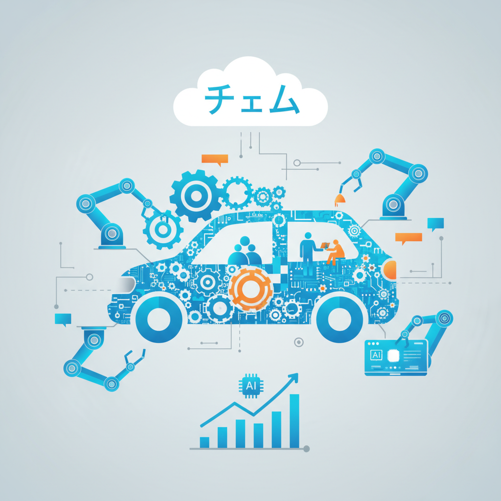 自動車業界 働き方改革 チーム力 アイキャッチ