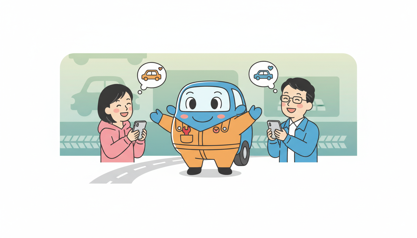 車屋 公式LINE キャラクター 配信 - 2