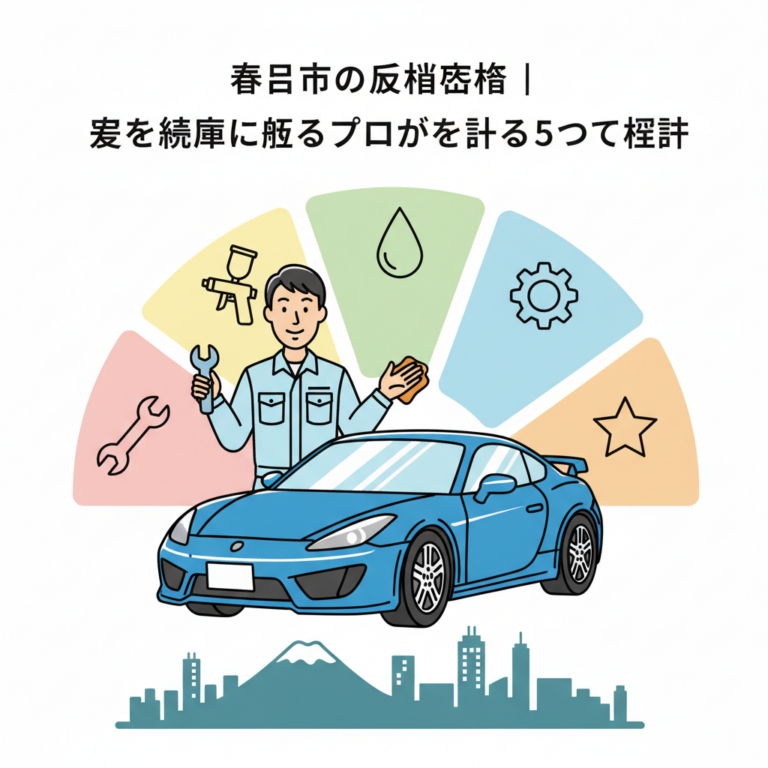 春日市の板金塗装｜愛車を綺麗に直すプロが教える5つの秘訣